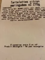 Mängden socker i Tartelette citron meringuées