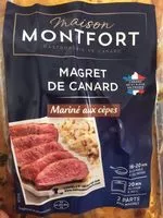 Mängden socker i Magret de canard mariné aux cepes