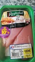 Mängden socker i Escalopes de poulet halal