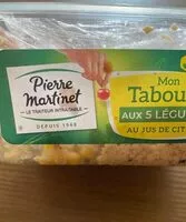 Mängden socker i Taboulé aux 5 légumes