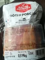 Mängden socker i Rôti de porc fumé