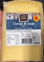 Mängden socker i Comté 16 mois au lait cru