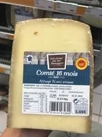 Mängden socker i Comté 16 mois