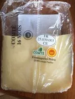 Mängden socker i Comté 16 mois