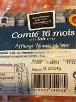 Mängden socker i Comté