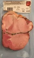 Mängden socker i Roti de porc cuit superieur aux herbes