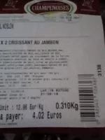 Mängden socker i Croissant jambon