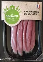 Mängden socker i Aiguillettes de canard