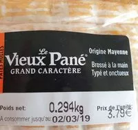 Mängden socker i Vieux pané grand caractère