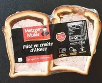 Mängden socker i Pâté en croûte 6 tranches