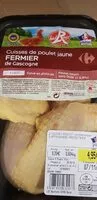 Mängden socker i Cuisses de poulet jaune fermier de Gascogne