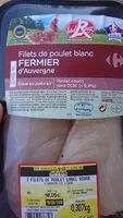 Mängden socker i Filets de poulet blanc fermier
