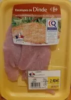 Mängden socker i Escalopes de dinde