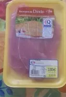 Mängden socker i Escalope de Dinde