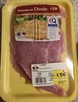 Mängden socker i Escalopes de dinde