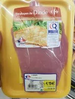 Mängden socker i Escalopes de dinde