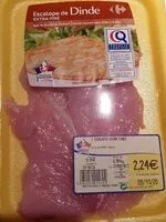 Mängden socker i escalope de dinde