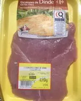 Mängden socker i 2 Escalopes de dinde