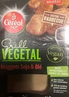 Mängden socker i Grill vegetal nuggets soja et ble