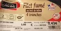 Mängden socker i Filet fumé