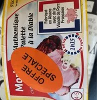 Mängden socker i Authentique palette au diable