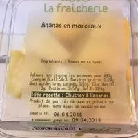 Mängden socker i Ananas en morceaux