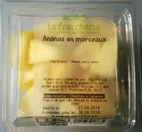 Mängden socker i Ananas en morceaux