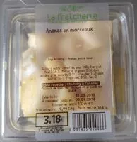 Mängden socker i Ananas en morceaux