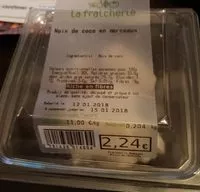 Mängden socker i Noix de coco