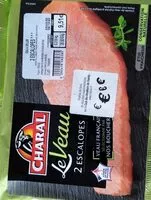 Mängden socker i 2 escalopes au veau