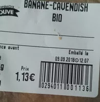 Mängden socker i BANANE CAVENDISH