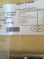 Mängden socker i Comte 18 mois