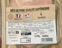 Mängden socker i Rôti de porc