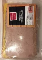 Mängden socker i Mousse pur canard