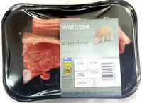 Mängden socker i 2 hand cut Welsh lamb rack cutlets