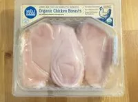 Mängden socker i Organic chicken breasts