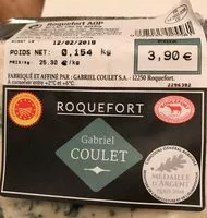 Mängden socker i Roquefort Gabriel Coulet
