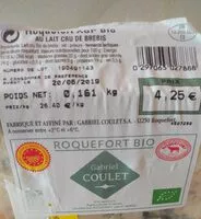Mängden socker i Roquefort AOP bio