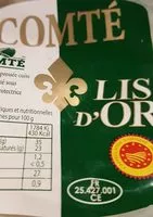 Mängden socker i Comté