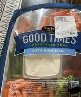 Mängden socker i Vegetable Tray with Ranch Dip