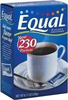 Mängden socker i Original calorie sweetener packets