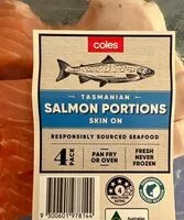 Mängden socker i Tasmanian salmon portions, skin on