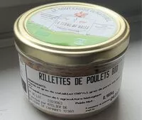 Mängden socker i Rillettes de poulets bio