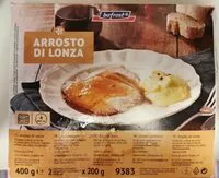 Mängden socker i Arrosto di lonza