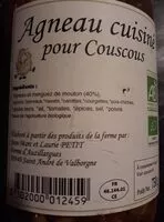 Mängden socker i Agneau cuisiné pour couscous