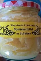 Mängden socker i Speisekartoffel Scheiben