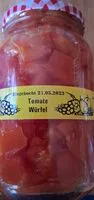 Mängden socker i Tomate Würfel