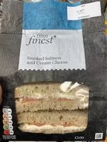 Mängden socker i Smoked salmon and cream cheese