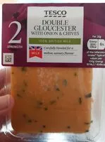 Mängden socker i Double Gloucester with onion and chives