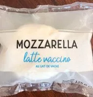 Mängden socker i Mozzarella au lait de vache